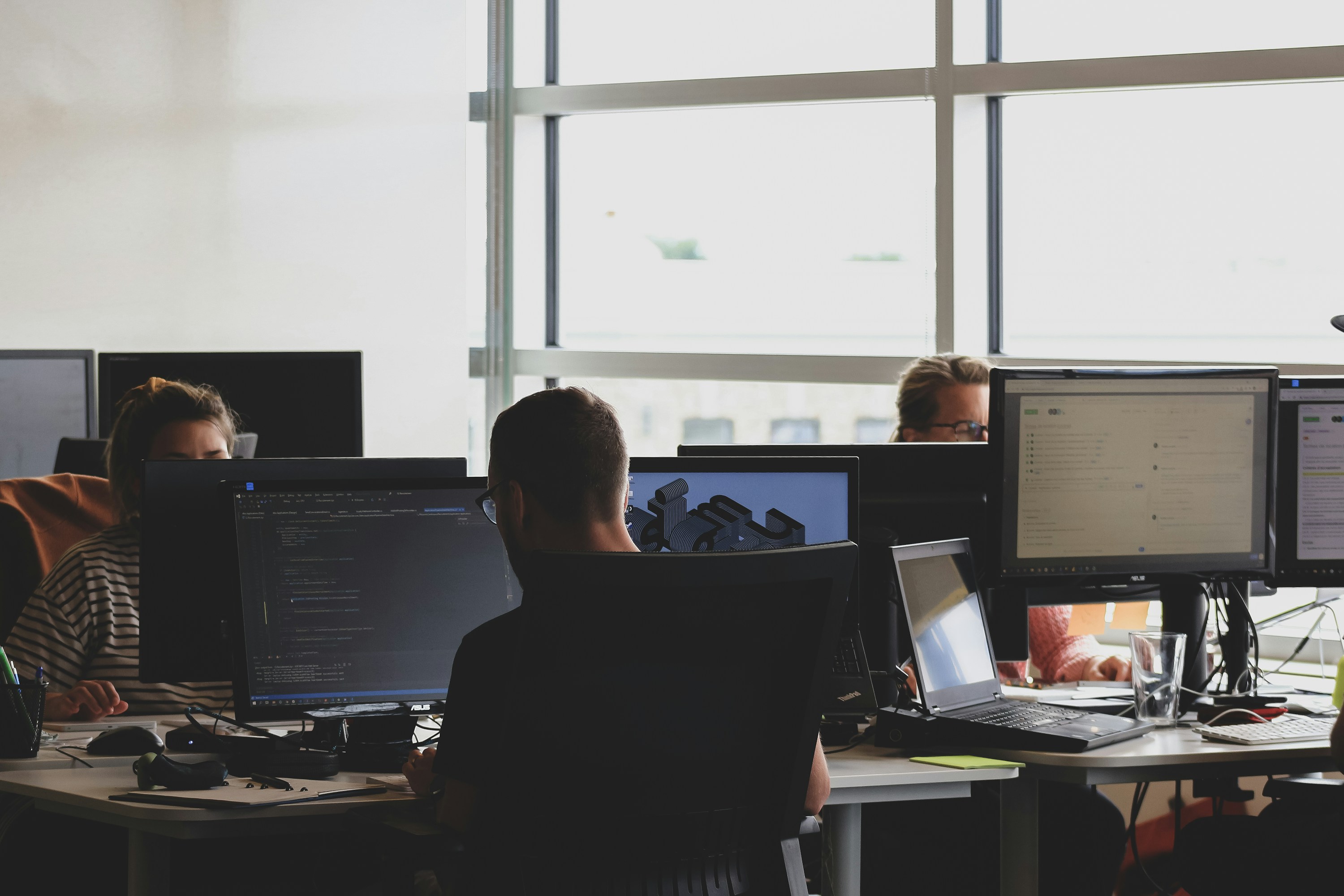 Open office software engineering desks